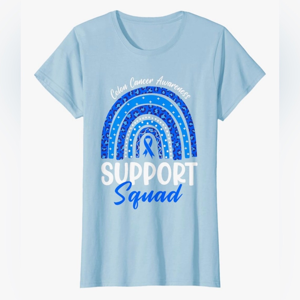 Colon Cancer Awareness Women’s Custom Graphic T shirt